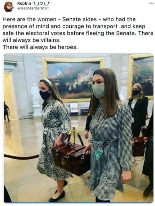 Senate aides save electoral vote box
